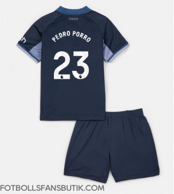 Tottenham Hotspur Pedro Porro #23 Replika Bortatröja Barn 2023-24 Kortärmad (+ Korta byxor)